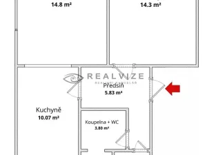 Pronájem bytu 2+1, České Budějovice, Puklicova, 50 m2