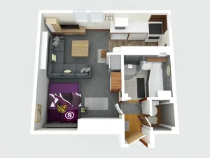 Pronájem bytu 1+kk, Dobřany, Přeštická, 50 m2