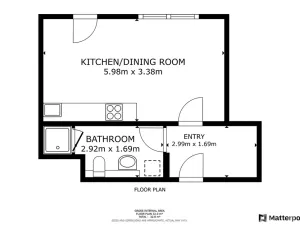 Pronájem bytu 1+kk, Praha - Hloubětín, Laponská, 31 m2