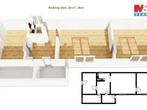 Prodej rodinného domu, Jíkev, 80 m2