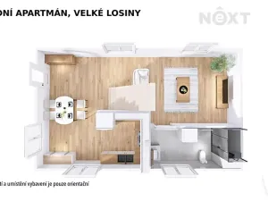 Prodej ubytování, Velké Losiny, Osvobození, 67 m2