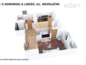 Pronájem bytu 3+1, Šumperk, Revoluční, 75 m2