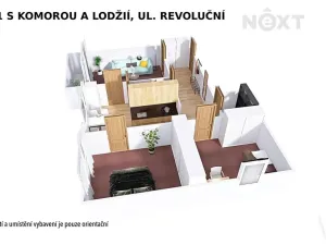 Pronájem bytu 3+1, Šumperk, Revoluční, 75 m2