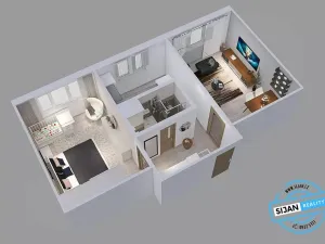 Prodej bytu 2+1, Ostrava, Jiskřiček, 56 m2