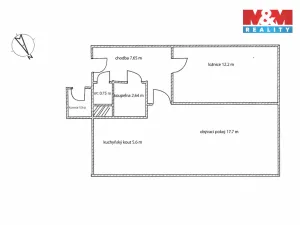 Prodej bytu 2+kk, Praha - Strašnice, Královická, 48 m2
