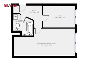 Pronájem bytu 2+kk, Příbram, Nádražní, 42 m2