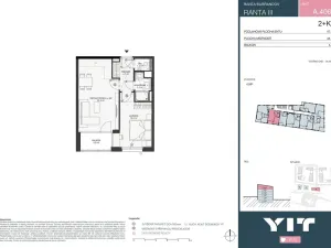 Prodej bytu 2+kk, Praha - Hlubočepy, Wassermannova, 45 m2