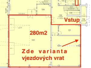 Pronájem obchodního prostoru, Šternberk, Nádražní, 280 m2