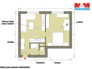 Prodej bytu 1+1, Plzeň - Skvrňany, Křimická, 36 m2