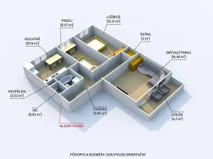 Prodej bytu 3+1, Plzeň, Nýřanská, 63 m2