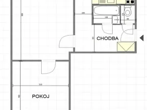 Pronájem bytu 2+1, Uherský Brod, Okružní, 52 m2