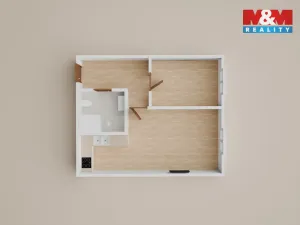 Prodej bytu 2+kk, Teplice - Trnovany, Trnovanská, 43 m2