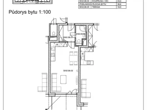 Pronájem bytu 1+kk, Pardubice, Pod Vinicí, 39 m2
