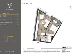 Prodej bytu 2+kk, Praha - Košíře, Hlaváčkova, 44 m2