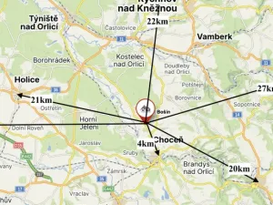 Prodej louky, Bošín, 799 m2