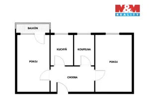 Pronájem bytu 2+1, Olomouc, Varšavské nám., 46 m2