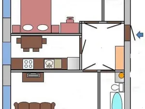 Pronájem bytu 2+1, Praha - Žižkov, Orebitská, 40 m2