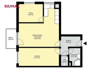 Pronájem bytu 3+kk, Plzeň, Pecháčkova, 64 m2