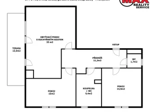Pronájem bytu 3+kk, Zdiby, Šulkovna, 85 m2