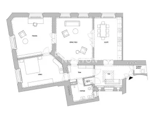 Pronájem bytu 3+1, Praha - Josefov, Břehová, 142 m2