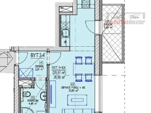 Pronájem bytu 1+kk, Brno, Křepelčí, 38 m2