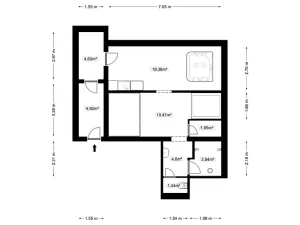 Prodej atypického bytu, Doksy, Pod Borným, 73 m2