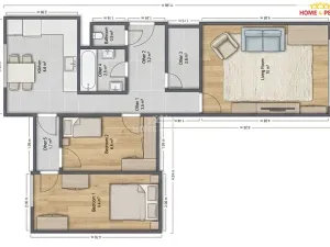 Prodej bytu 3+1, Ústí nad Orlicí, Jilemnického, 61 m2