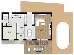 Pronájem rodinného domu, Kosoř, K Lomu, 263 m2