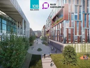 Pronájem kanceláře, Praha - Karlín, Rohanské nábřeží, 2000 m2