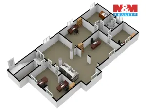 Pronájem kanceláře, Kladno, Pavlisova, 140 m2