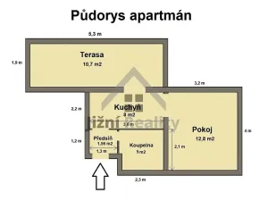 Prodej bytu 1+1, Stožec, 39 m2