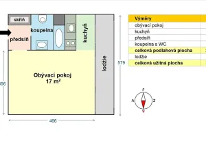 Pronájem bytu 1+kk, Praha - Troja, Písečná, 26 m2