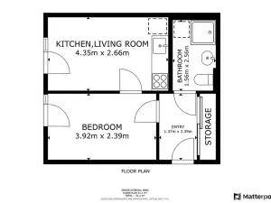 Pronájem bytu 2+kk, Praha - Letňany, Nepomuckých, 34 m2
