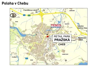 Pronájem obchodního prostoru, Cheb, Pražská, 625 m2