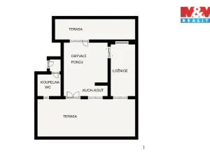 Pronájem bytu 2+kk, Praha - Nové Město, V tůních, 38 m2