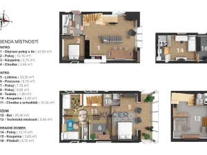 Prodej rodinného domu, Štěchovice, 160 m2