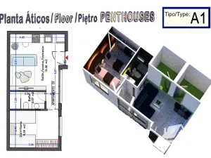 Prodej bytu 2+kk, Torrevieja, Španělsko, 32 m2