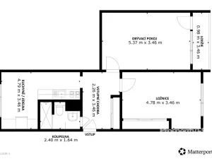 Prodej bytu 2+1, Ústí nad Labem - Severní Terasa, Višňová, 61 m2