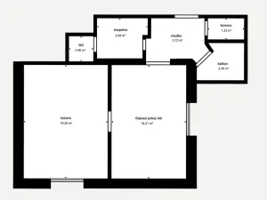 Prodej bytu 2+kk, Hořice, Husova, 43 m2