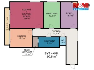 Prodej bytu 4+kk, Svitavy - Lány, Hybešova, 103 m2