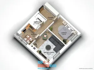 Prodej bytu 2+1, Praha - Hlubočepy, Wassermannova, 50 m2