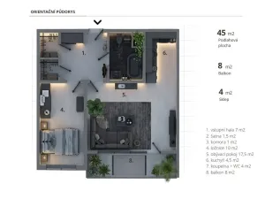 Prodej bytu 2+kk, Brno - Starý Lískovec, Dunajská, 52 m2