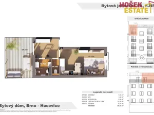 Dražba bytu 1+kk, Brno, Netušilova, 38 m2