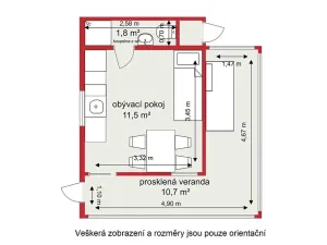 Prodej chaty, Okrouhlo, 25 m2