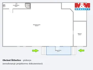 Prodej obchodního prostoru, Šitbořice, Dlouhá, 143 m2