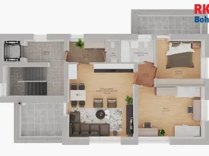 Prodej bytu 3+kk, Praha - Lhotka, Slepá I, 74 m2