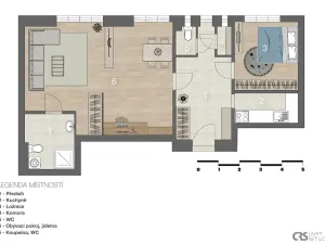 Pronájem bytu 3+1, Praha - Vinohrady, Kouřimská, 68 m2