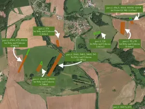 Prodej pole, Srby, 44796 m2