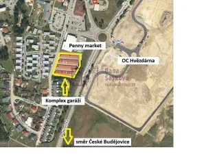 Pronájem garáže, Jindřichův Hradec, Landfrasova, 17 m2