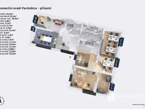 Prodej kanceláře, Pardubice, K Dolíčku, 374 m2